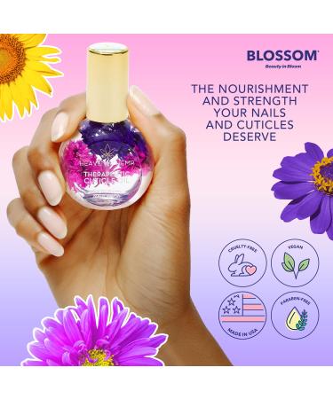 Blossom Heavenly Hemp Lavender Cuticle Oil - Hydrating, Moisturizing, Strengthening - Made in USA - 0.42 fl oz - Buy Online on SooperMarket.com