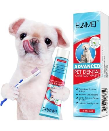 Dog Toothpaste Pet Dental Care: Dog Teeth Cleaning Kit Pets Dog Toothpaste for Dogs and Cats Teeth Cleaning Fresh Breath - Buy Online on SooperMarket.com