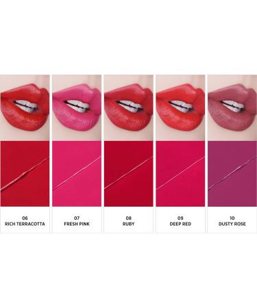 Unicorn Glow Color Lips #9 Deep Red Semi Matte Lipstick 0.12 oz - Vivid & Nourishing Formula - Buy Online on SooperMarket.com
