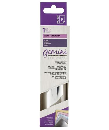 Crafter's Companion Gemini FoilPress Papercraft Foil Roll-Silver