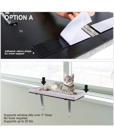 Topmart Window Sill Cat Perch - Large Cat Window Seat and Bed for Ultimate Kitty Comfort - Buy Online on SooperMarket.com