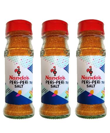 3 x 70g Peri Peri Salt Spicy Medium Hot Chilli Pepper Seasoning Cooking