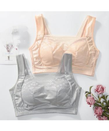 Mastectomy Silicone Breast Prosthesis for Women - Post-Operative BHS Sexy Pointed Bralette with Complete Cover & Bags - XL Gray - International Shipping Available - Buy Online on SooperMarket.com