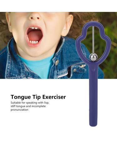 Tongue Tip Trainer - Portable Mouth Muscle Training Device for Clear Speech (Blue) | Improve Speech & Communication Skills - Buy Online on SooperMarket.com
