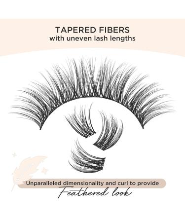 Lashview 144 PCS Cluster Lashes - DIY Mega Volume Eyelash Extensions Reusable Individual Lashes with Super Thin Band & Soft Finish (D17 C-10-16Mix) - Buy Online on SooperMarket.com