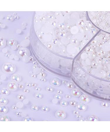 Thinp 5645 PCS Nail Pearls Set with Pickup Pencil and Tweezer - Assorted Sizes Flat Back Pearls Nail Charms for Crafting and Nail Art - Buy Online on SooperMarket.com
