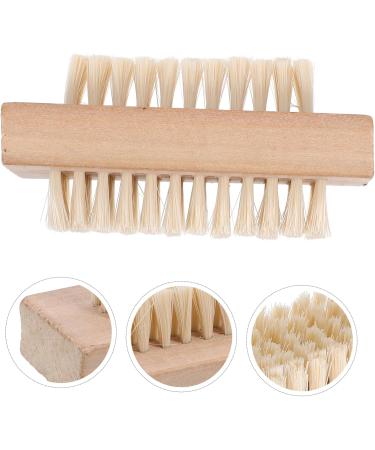 WOFASHPURET Stiff Bristle Nail Brush Toe Nail Brush Wooden Nail Brush Nail Brush Wooden Nail Cleaning Brush Nail Clean up Brush Fingernail Brush Wood Tools Bamboo Wash Brush Miss Double Sided - Buy Online on SooperMarket.com
