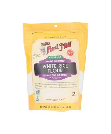 Organic White Rice Flour - 24 oz - Bob's Red Mill - Pack of 1 - Buy Online on SooperMarket.com