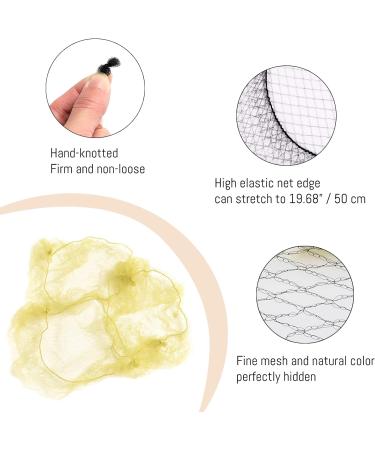Shakeel 30pcs Invisible Hair Nets for Buns with 20pcs U Shape Hair Pins - Mesh Ballet Bun Nets for Women and Girls - Gold Hair Nets for Dancer and Caterers - Buy Online on SooperMarket.com