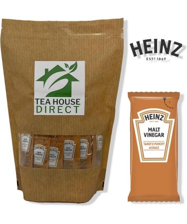 Heinz Malt Vinegar - Tangy Flavor Elevating Your Dishes - Convenient Single-Serve Packet for On-the-Go Zestiness - 400 Sachets - Buy Online on SooperMarket.com