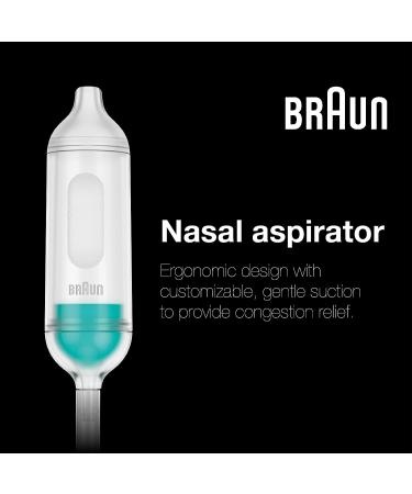 Braun Manual Nasal Aspirator for Infants and Toddlers - Gentle Nasal Suction with Two Nose Tips - Buy Online on SooperMarket.com