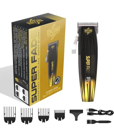 Super Fade Professional Hair Clipper for Barbers - Fast Cordless & Whisper Quiet | 90+ Min Runtime & Crunchy Blade for Perfect Blurry Fades - Buy Online on SooperMarket.com