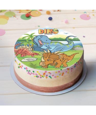 Dekora - 145093 Dinosaur Edible Wafer Paper Cake Topper| Rice Paper | - 20cm - Buy Online on SooperMarket.com