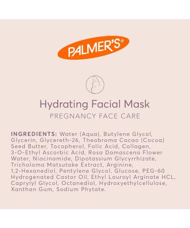 Palmers Pregnancy Hydrating Facial Sheet Masks 0.95 fl. oz. (Pack of 5) - Hydrate and Nourish for Expectant Mothers - Buy Online on SooperMarket.com