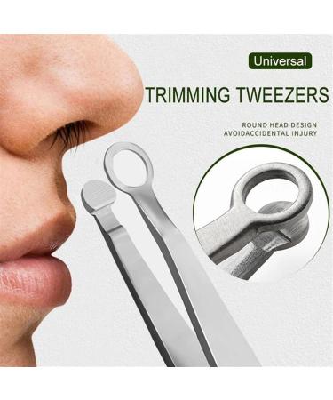 TEMKIN Nose Hair Trimmer & Tweezers - Precision Nose Hair Removal Tool | Stainless Steel Trimming Kit (Includes Tweezers Bag - Buy Online on SooperMarket.com