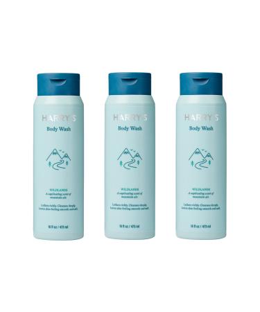 Harry's Men's Body Wash Shower Gel - Wildlands 16 Fl Oz (Pack of 3) Wildlands 16 Fl Oz (Pack of 3)