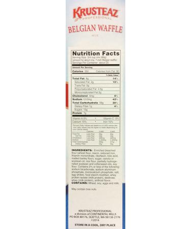 Krusteaz Belgian Waffle Mix 5lbs (2-Pack) - Restaurant Quality - Buy Online on SooperMarket.com