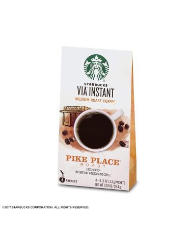 Starbucks VIA Instant Coffee Pike Place Roast 8-Pack x 12 - 100% Arabica - Buy Online on SooperMarket.com