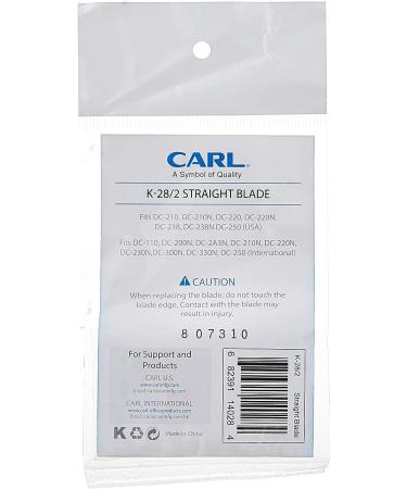 Carl K-28/2 Replacement Straight Blade for DC-210/220/238/2501 - Gray - Buy Online on SooperMarket.com