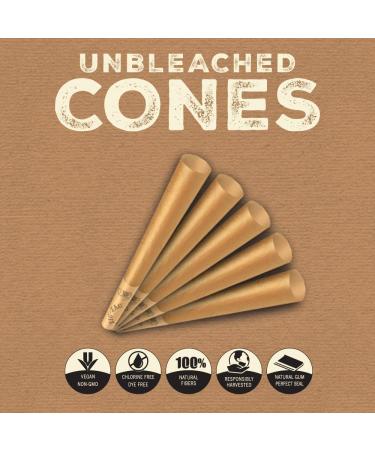 ZIG-ZAG 1 Rolling Papers Pre Rolled Cones 50 Pack - Natural Unbleached Bulk Cones with Tips - Prerolled Rolling Paper Cone Pack - Easy to Use and Convenient - Buy Online on SooperMarket.com