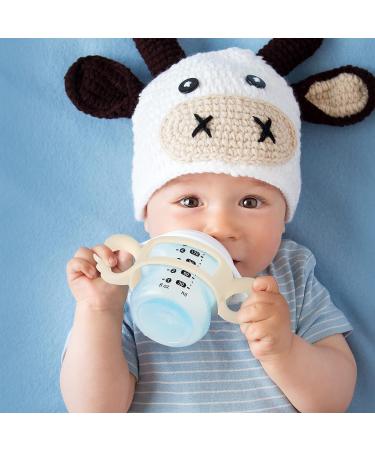4 Pieces Kids Silicone Bottle Handles - Wide-Neck Baby Bottle Handle for Small Hands - Buy Online on SooperMarket.com