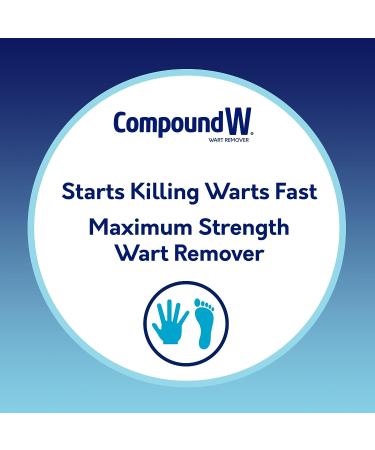 Compound W Maximum Strength One Step Invisible Wart Remover Strips - 14 Count Pack - Fast and Effective Treatment for Warts - Buy Online on SooperMarket.com