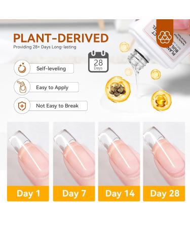 SAVILAND Clear Builder Nail Gel - 15ml | Strong Hard Gel & Nail Strengthener with Castor Oil & Vitamin E for Nail Extensions & Repair - Buy Online on SooperMarket.com