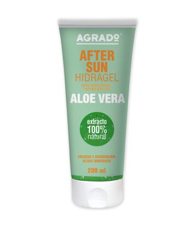 Hydragel Lotion afterSun aloe vera 100% natural after -sun moisture cream Fresh and immediate relief sensitive skin fast intake 200 ml agrado