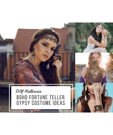 Gold Metallic Temporary Tattoos - 75+ Geometric Henna Designs Moon Stars Arrows Feathers - Waterproof, Non-toxic, Long Lasting - Ideal for Beach, Festivals & More! - Buy Online on SooperMarket.com