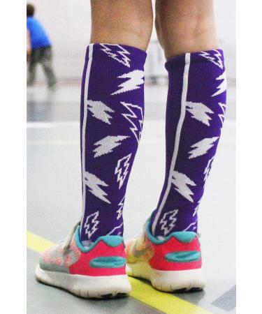 Crazy Lightning Bolt Socks - Multi-neon/Black (Small) - Buy Online on SooperMarket.com