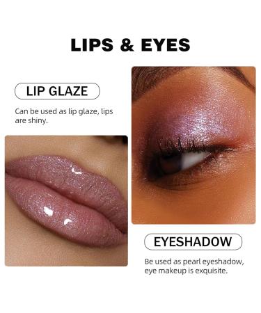 Shimmer Purple Lip Gloss | Long-Lasting Liquid Lipstick | 3D Diamond Glitter | Waterproof Nonstick Cup | High Pigmented Makeup for Women - Buy Online on SooperMarket.com