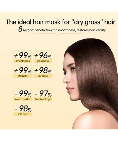 8 Seconds Revitalizing Hair Mask for Hot Dyed & Damaged Hair 8s Revitalizes Hot Dyeing Damaged Hair Mask Keratin Hair Treatment Mask Deep Conditioner 70ml - Buy Online on SooperMarket.com