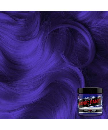 MANIC PANIC Ultra Violet Hair Dye 4 Fl Oz - Vegan Semi Permanent Hair Color - Blue Toned Violet Shade for Men & Women - PPD & Ammonia-Free - Buy Online on SooperMarket.com