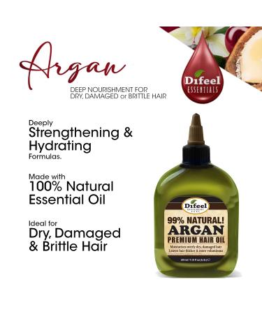 Difeel Premium Natural Hair Oil with Argan Oil 7.1 oz (3-Pack) - Buy Online on SooperMarket.com