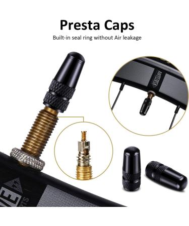 Cycling Tire Tools Set with Presta to Schrader Adapter and Valve Caps - 15 Pieces | Bike & Car Tire Valve Converter Kit - Buy Online on SooperMarket.com