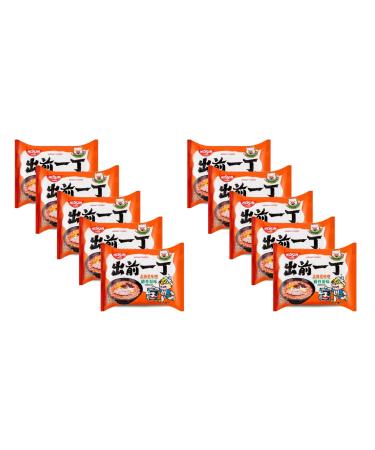 Nissin Hokkaido Miso Tonkotsu Flavour Demae Ramen Instant Noodle 100g (Pack of 10) by CNMART