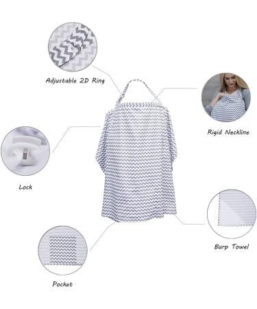 Soft & Breathable Nursing Cover | Still Towel for On-the-Go Breastfeeding | Privacy Guard 100x70cm - Buy Online on SooperMarket.com