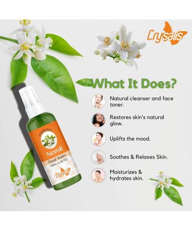 Crysalis Neroli Floral Water 100ml | Pure Citrus Aurantium - Shop Internationally - Buy Online on SooperMarket.com