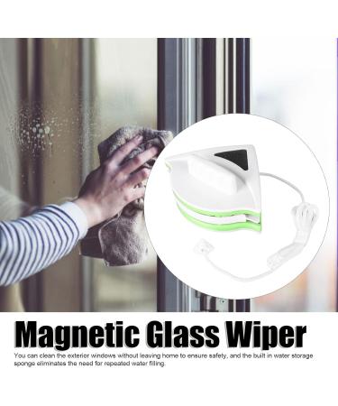 Window Double Side Wiper Plastic Ergonomic Handle Magnetic Glass Wiper for Residential Building (20-30mm) 20-30mm 20-30mm - Buy Online on SooperMarket.com