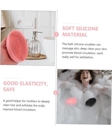 Beavorty 2pcs Baby Bath Brush Set - Silicone Body & Scalp Massager Brushes - Buy Online on SooperMarket.com