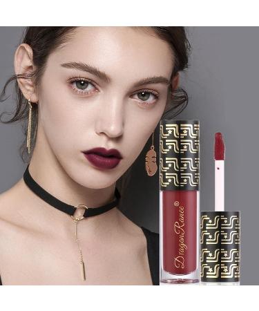 12Pcs Dark Liquid Lipstick Matte Sets  24-Hour Smudge Proof Long Lasting Matte Lipstick Lip Stain Lip Gloss Set-White/Red/Vampire/Green/Black/Chocolate/Purple/Nude/Blue - Buy Online on SooperMarket.com