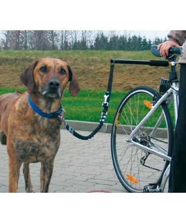 T Tocas Stainless Steel Bicycle Dogs Leash - Walk & Ride with Hands Free Pet Training Lead Comfortable Silicone Handle Black Handle - Buy Online on SooperMarket.com