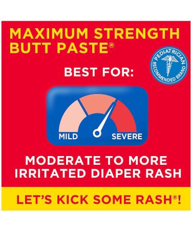 Boudreaux's Butt Paste Maximum Strength Diaper Rash Ointment 4 oz - 3 Pack - Buy Online on SooperMarket.com