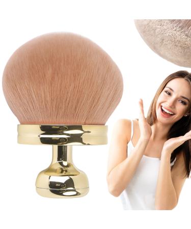 Hilai Back Tanning Applicator Self Tanner Brush Oval Self Tanning Brush 2.8"" Dia. Large Body Brush Makeup Soft Reusable Sunscreen Applicator for Makeup Legs Arms Face Body Gold