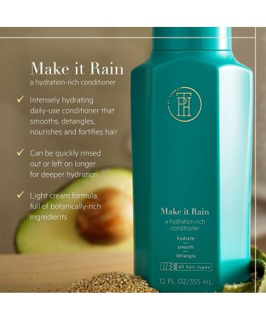 TPH by Taraji Make it Rain Conditioner | Hydrating & Strengthening Formula with Aloe, Avocado Oil, & Moringa Oil | For All Hair Types | Vegan & Sulfate-Free - 12 fl. oz - Buy Online on SooperMarket.com