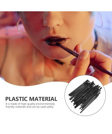 300 Pcs Mini Lipstick & Lip Liner Brushes - Exfoliating Lip Applicator Wands for Makeup - Travel Disposable - Perfect for Cosmetics - Black - Buy Online on SooperMarket.com