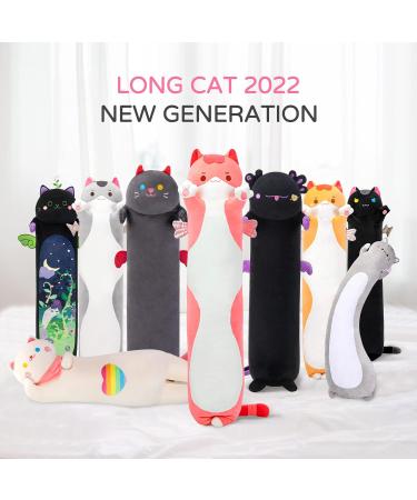 Mewaii 36in Long Cat Plush Pillows Stuffed Animals Squishy Pillows - Plushie Cute Kitty Sleeping Hugging Plush Pillow Soft Toys for Kids(Pink) 36inch/90cm Pink Cat 2023 36inch/90cm - Buy Online on SooperMarket.com