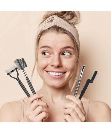 SWEET VIEW Professional Eye Makeup Tools Set - Eyelash Comb Separator Brow Brush & Curler for Perfect Lashes - International Shipping - Buy Online on SooperMarket.com