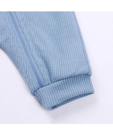 Kids Tales Newborn Baby Winter Warm Rabbit Ear Hooded Romper 6-9 Months Blue - Buy Online on SooperMarket.com