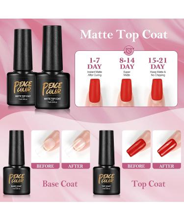 PEACECOLOR Gel Nail Kits Full Set for Beginners 15 PCS Nail Polish with 36W Lamp Kit Nail Gel Builder 10ML with Nail File Machine Basic Gel Extensions Nail Art Design Kit - Buy Online on SooperMarket.com